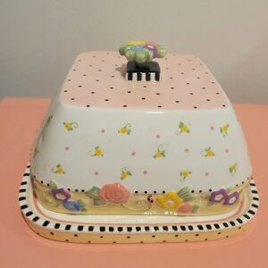 Mary Engelbreit Covered Cheese Dish